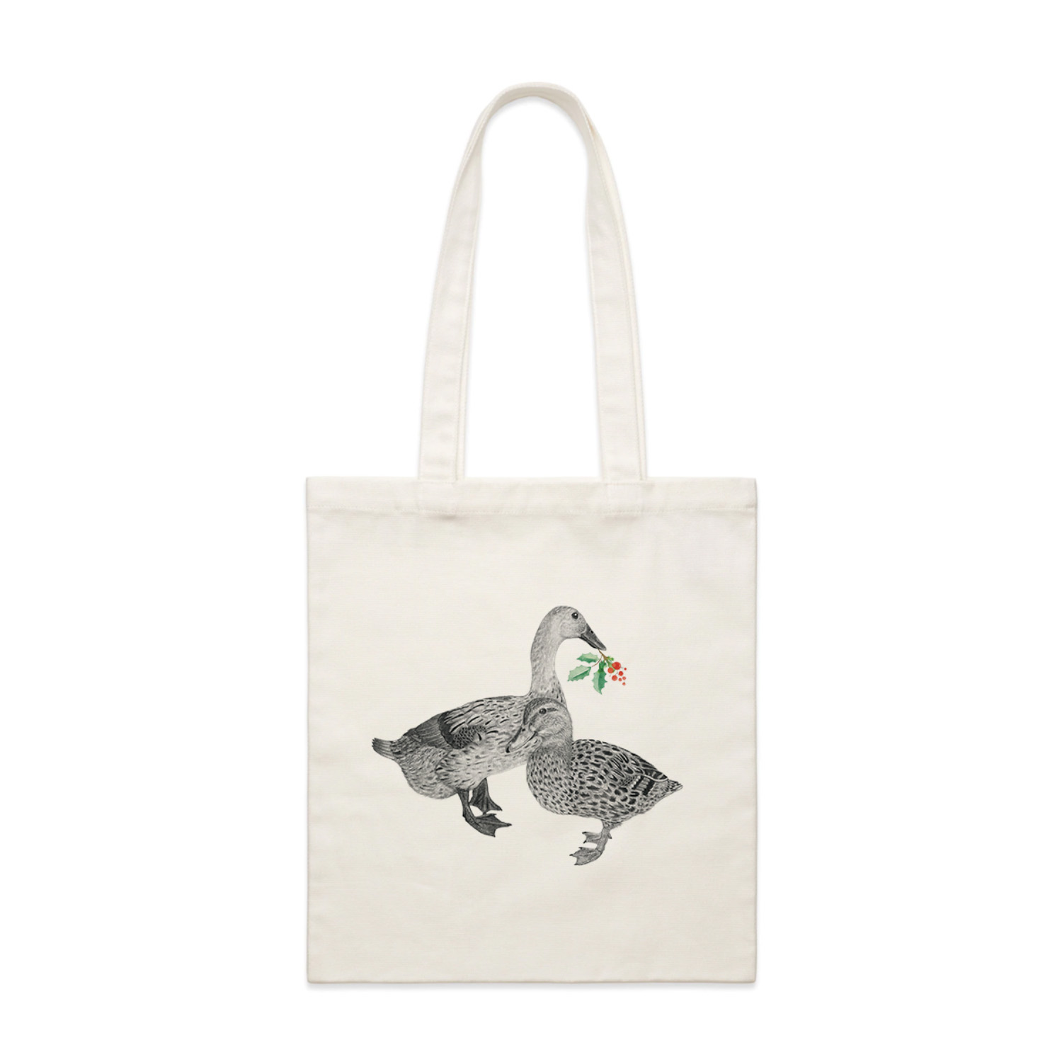 festive ducks tote bag