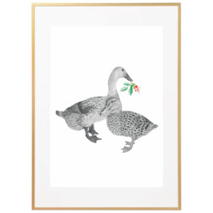 floral duck print