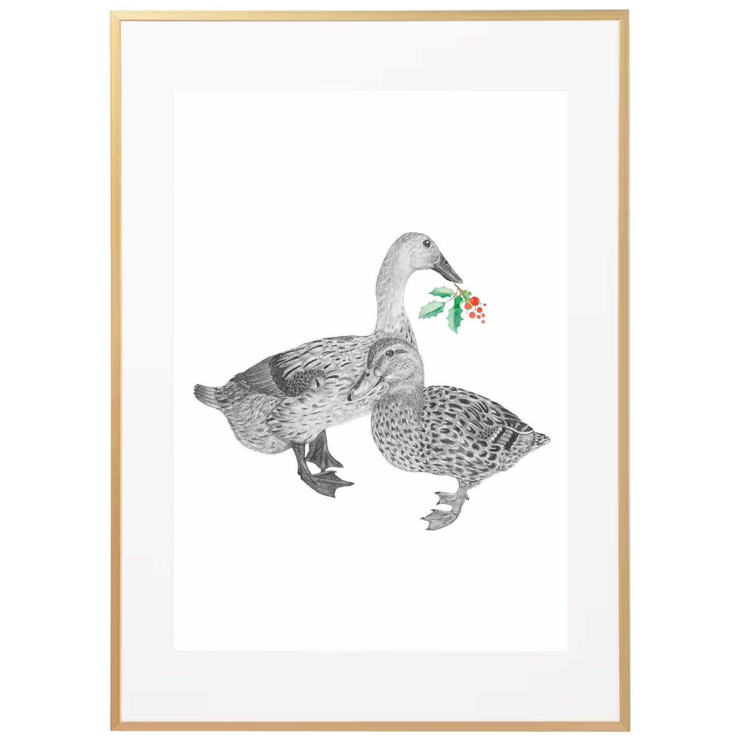 floral duck print