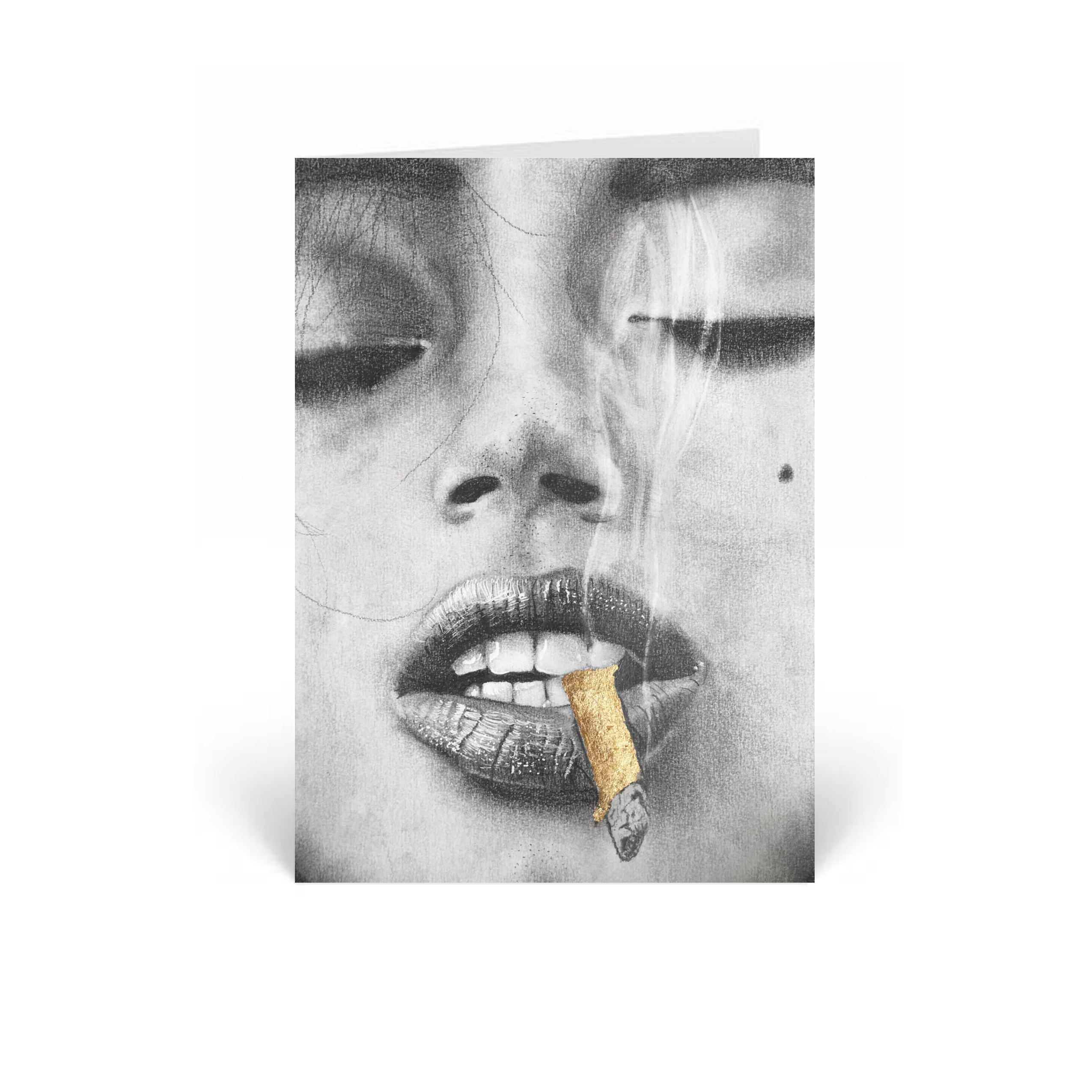 hollywood gold leaf greeting card